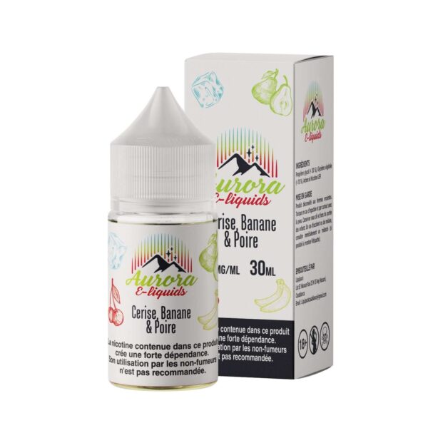 Aurora-CeriseBananePoire30ml - Grossiste de Cigarettes Électroniques, E-liquides, nicotine pouches Abidjan Côte d'Ivoire