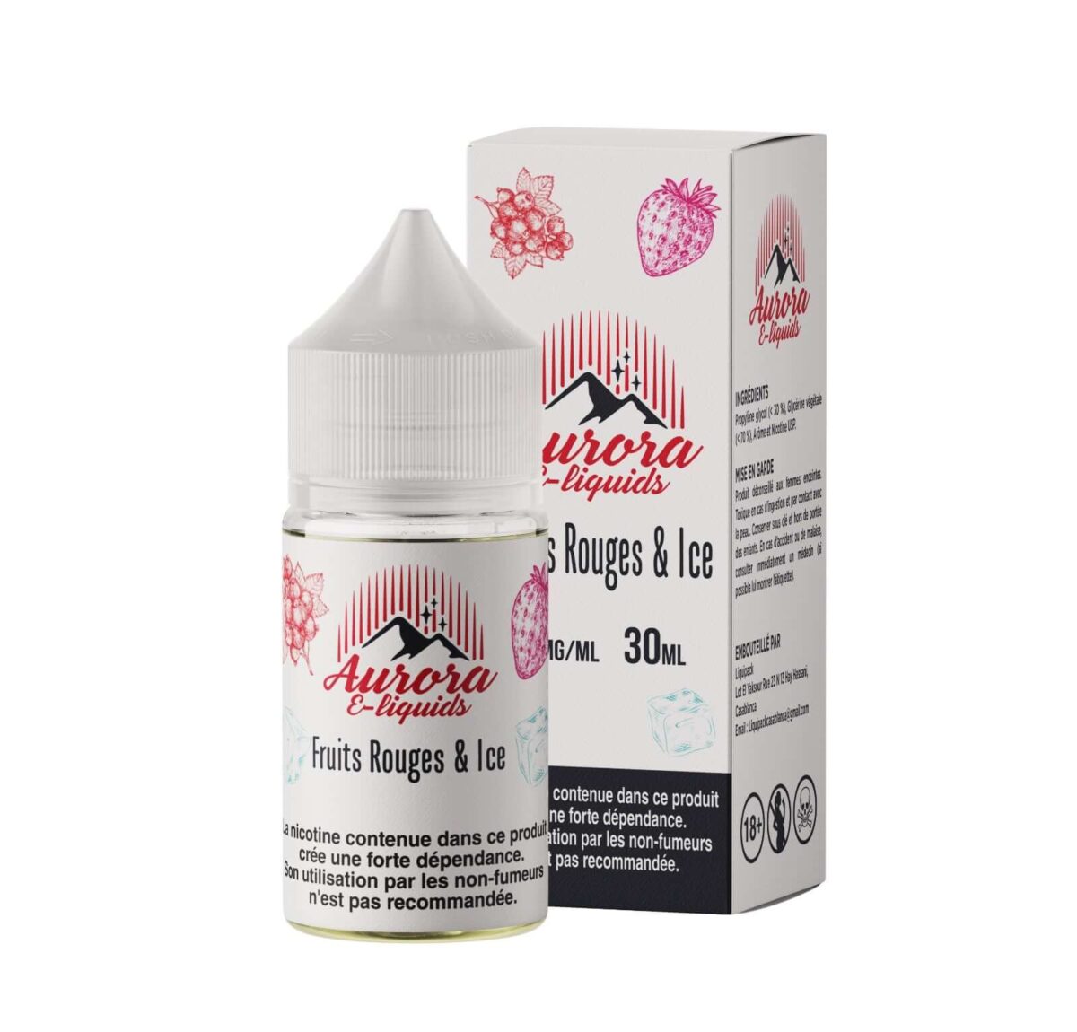 Aurora-FruitsRouges_Ice30ml - Grossiste de Cigarettes Électroniques, E-liquides, nicotine pouches Abidjan Côte d'Ivoire