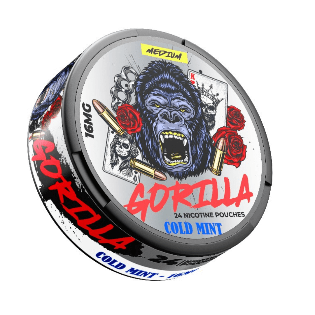 GORILLA-Medium_Cold_Mint_16mg_Nicotine_Pouches Gorilla Nicotine Pouches – Image 10