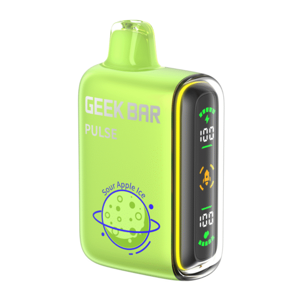 GeekBar Pulse 15000 Puffs – Sour Apple Ice - Grossiste de Cigarettes Électroniques, E-liquides, nicotine pouches Abidjan Côte d'Ivoire