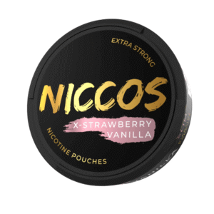 NICCOS-X-StrawberryVanilla-NicotinePouches - Grossiste de Cigarettes Électroniques, E-liquides, nicotine pouches Abidjan Côte d'Ivoire