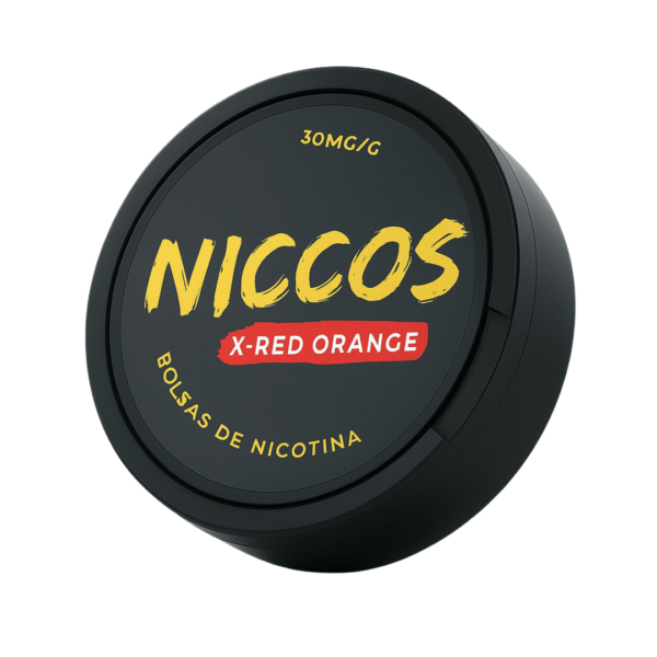 NICCOS_-X-Red_Orange-_Nicotine_Pouches - Grossiste de Cigarettes Électroniques, E-liquides, nicotine pouches Abidjan Côte d'Ivoire