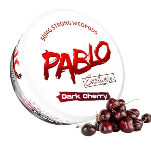 PABLO-Exclusive-Dark-Cherry-Nicotine-Pouches - Grossiste de Cigarettes Électroniques, E-liquides, nicotine pouches Abidjan Côte d'Ivoire