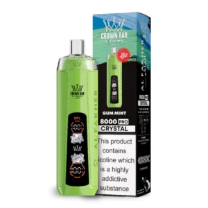 AL-Fakher-Crown-Bar-8000-Pro-Crystal-Gum-Mint_large – Grossiste puffs Abidjan Côte d'Ivoire | Cigarettes Électroniques, nicotine pouches Abidjan Côte d'Ivoire