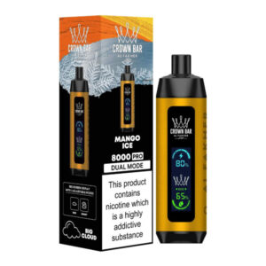 CROWN-BAR-PRO-8000-PUFFS-MANGO-ICE-700×700 – Grossiste puffs Abidjan Côte d'Ivoire | Cigarettes Électroniques, nicotine pouches Abidjan Côte d'Ivoire